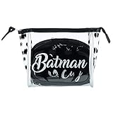 DC Comics Batman Gotham City Cosmetic Travel Makeup Bag And Brush 3 Piece Gift Set