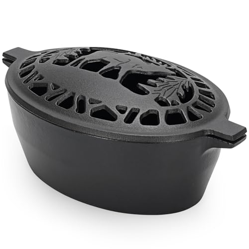 MYFIREPLACEDIRECT Deer Pattern Wood Stove Steamer