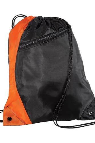 Port Authority - Colorblock Cinch Pack. BG80, Orange/ Black, OSFA