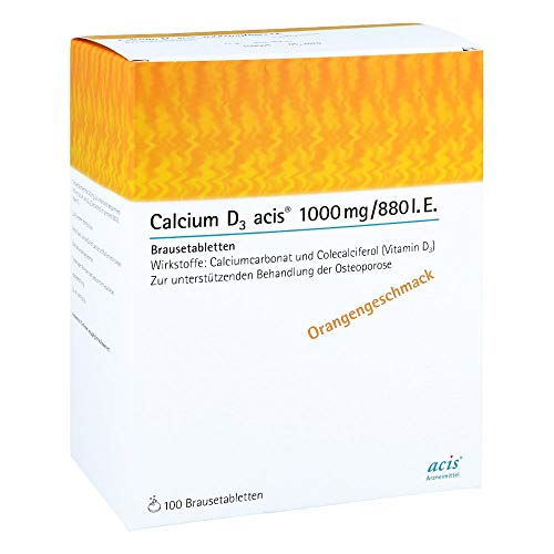 Preisvergleich Produktbild CALCIUM D3 acis 1000 mg / 880 I.E. Brausetabletten 100 St
