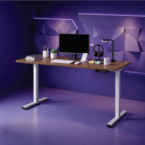 Image of Wakefit Study Table | 5 Yr Warranty | Standing desk, Computer Table for Home Pc, Electric Height adjustable, Digital Display & 4 Memory Presets, Free Installation, Modern Ergonomic Wobble-Free- L160Cm