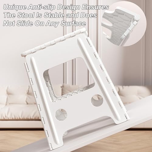 Repose-pieds de douche marron pliable pour optimiser l'espace des petits bains - 6