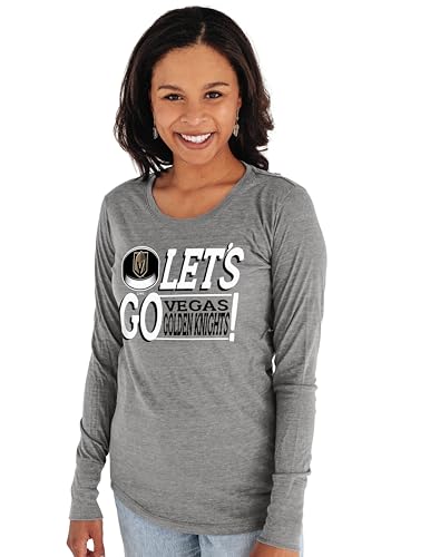 Camiseta de mujer NHL manga larga algodón gris Blue 84 sport