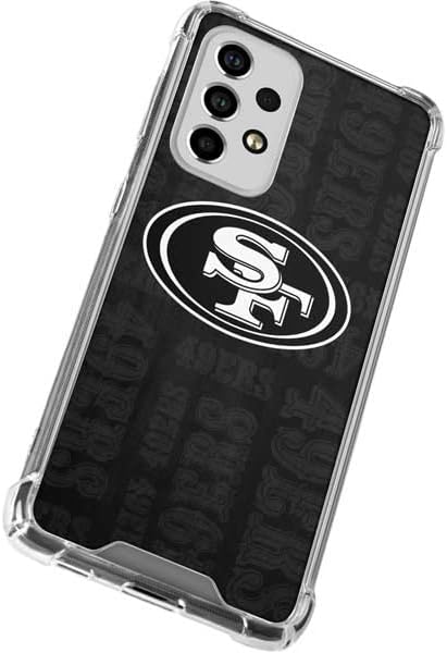 Miniatura 2 de Skinit Funda transparente compatible con Galaxy A53 5G, con licencia oficial de la NFL, diseño blanco y negro de San Francisco 49ers de San Franciso