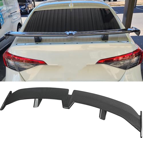 DREAMOTOR 54 Inch Universal Rear Spoiler, Car Rear Trunk Spoiler Wing Spoiler Compatible with Mazda Miata RX-7 Chevy Corvette C8 C7 Camaro Nissan Lexus Toyota Honda Civic Ford Mustang Scion