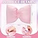 Beeveer 2 Pcs 12 x 18 Inch Bow Pillow Coquettish Throw Pillow Big Bow Shaped Cushion Velvet Coquette Decor Pink Cushion for Room Nursery Bed Sofa Couch Holiday Car Decor