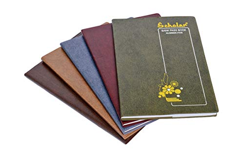 Image of Scholar Bank Pass Book No. 5 - 144 Pages | Durable Case Bound Banking Record Book | Smooth Writing Paper for Account Entries, Transactions & Financial Records | Ideal Passbook for Banks, Offices, Institutions & Daily Banking Use (Pack of 2)