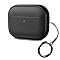 ACRONIX für AirPods Pro 3 Hülle 2025, Soft TPU Hülle für Apple AirPods Pro 3 mit Handschlaufe, Leder-Touch-Design, Baumtextur Airpods Pro 3 Case - Schwarz