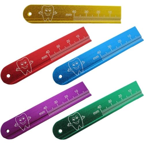 AMOYER Regla De Medición De Precisión Dental, Escala De Medida De Rango Endodóntico, Dispositivos De Medición De Endodoncia, Herramienta Dental para Odontología