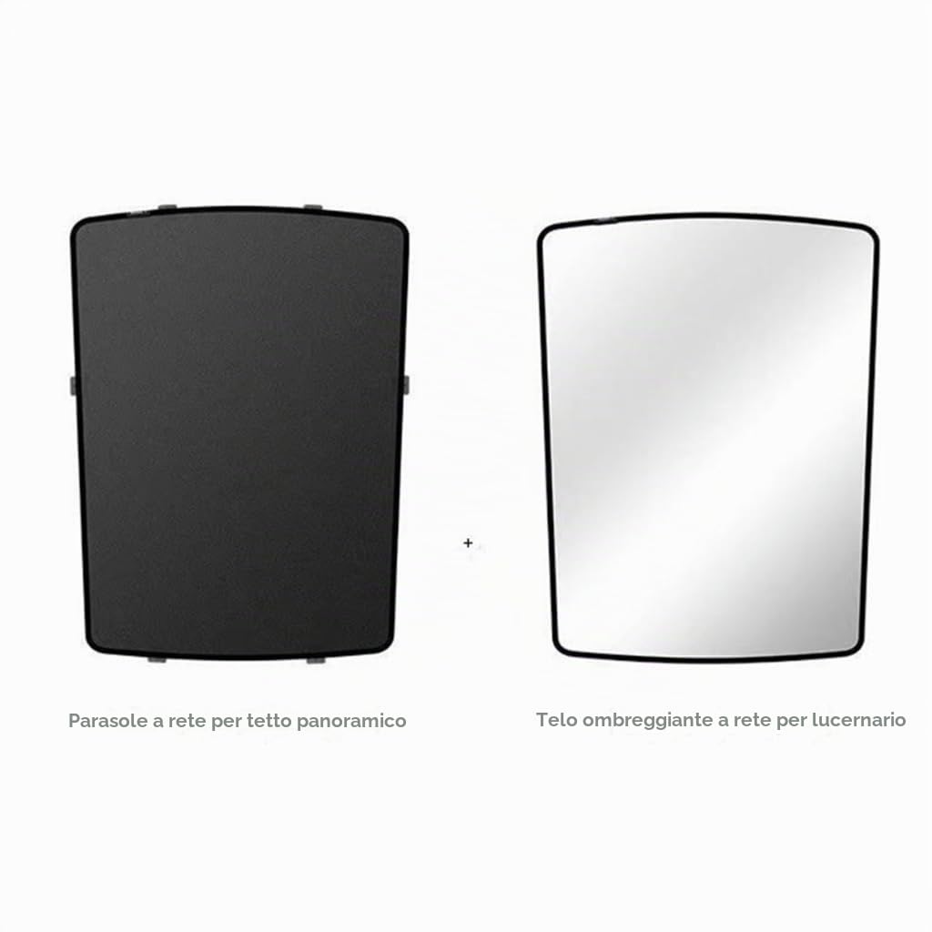 Parasole Tetto Vetro Apribile Auto per Audi Q5 2009-2017,2 PCS Silenziosa Isolamento Termico Raggi UV Finestra Protezione,A-Black