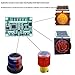 Solar Lawn Lamp Control Circuit, Solar Lawn Light Control Board Solar Light Circuit Board Board 6V 12V Alternate Yellow Flashing 3.7V Slow Warning Light