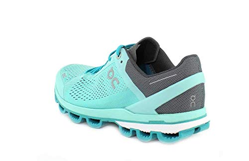 Image of ON Women's Cloudsurfer Running Shoes, Glacier /Black, 10 US