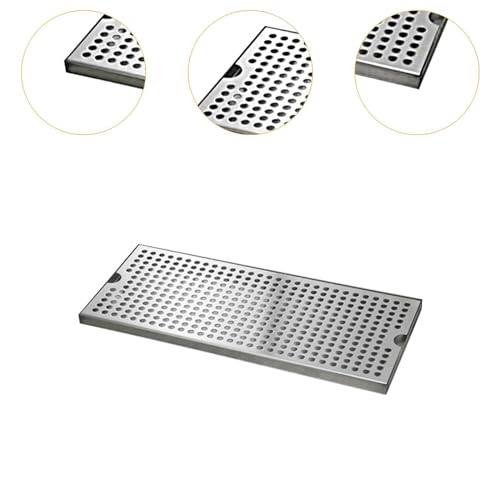 Sharplace Beer Drip Tray Beverage Bar Drip Tray with Drain Tray Tea Set Accessory, 40x17.5x1.5cm, Multicolor - Image 2