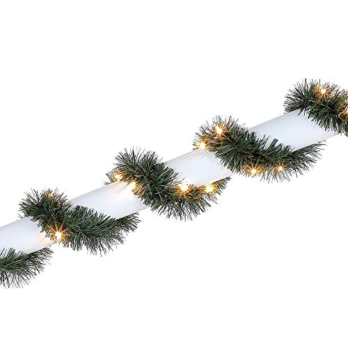 Home Accents Holiday 50 ft. Pre-lit Artificial Christmas Roping Garland with 200 Incandescent