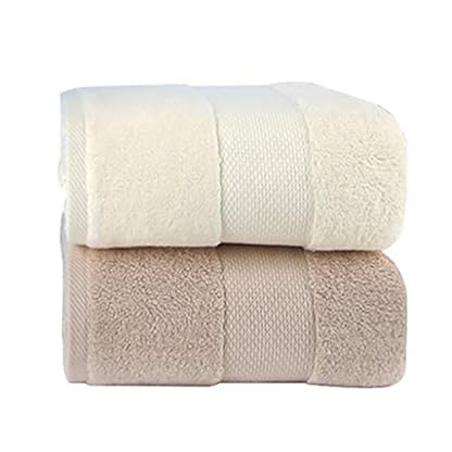 Handtuch Packung von 2 Strandtuch Badetücher Weiche Premium-Qualitäts-Baumwollwaschlappen Schnelltrockner No Fading Spa…