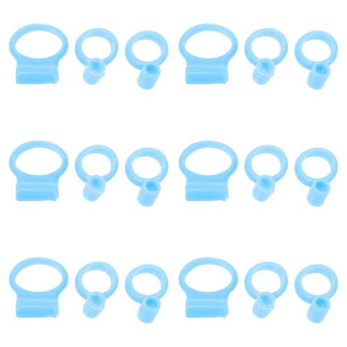 Wakauto 18 Pieces Learning Chopsticks Helpers for Adults,Cute Kids Chopsticks Silicone Training Chopsticks Hinge Connector Chopsticks Ring Sleeves Practice For Beginners, Trainer Chopsticks