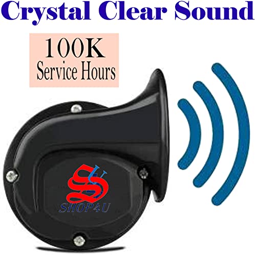 Image of Snail Shape Car windtone Horn Hyundai Elantra (Pack of 2 Horn with Relay and wire)