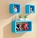 Półki naścienne Stojaki Zestaw Display 3 Wielofunkcyjne zabawki Cube Zabawki Przechowywanie Półka Regałów Pływający Półki Szelki Pudełka Organizator (Color : Style4)