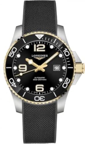 Longines HydroConquest Automatic 43mm Mens Watch, BLACK, BLACK