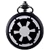 Fashion Jedi Order Quartz Pocket Watch Necklace Chain Pendant Men's Women'sJewelry Bronze
