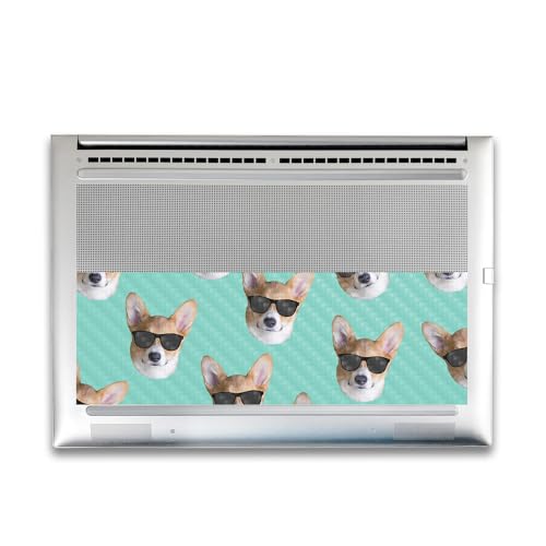 Image of Carbon Fiber Gaming Skin Compatible with HP Envy x360 16 inch (2023) - Cool Corgi - Premium 3M Vinyl Protective Wrap Decal Cover - Easy to Apply | Crafted in The USA by MightySkins