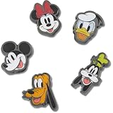 Crocs Jibbitz Mickey & Friends Disney Shoe Charm Packs, Mickey and Friends Elevated, 5-Pack