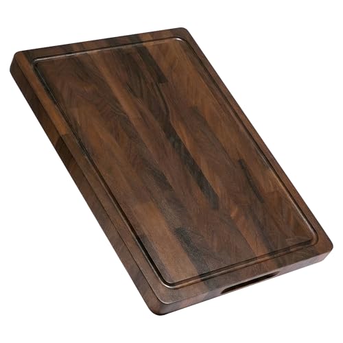 Walnut Wood Cutting Board with Handle 17x13inch