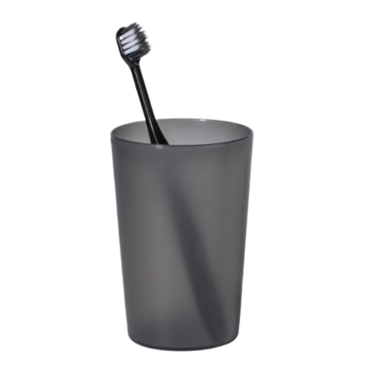 Porta Spazzolino Decorazione, Bicchiere Da Bagno Riutilizzabile Infrangibile For Spazzolino E Collutorio In Plastica Multifunzione Moderno(Black)