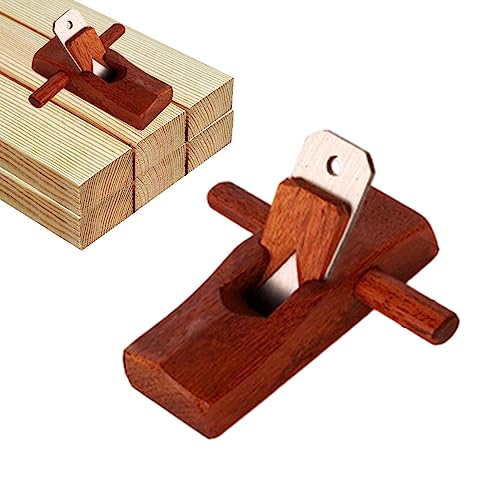 Onlynery Rabot à Bois Manuel - Rabot Manuel Multifonctionnel Confortable en Acajou,Fournitures Menuisier Accessoires Bricolage ergonomiques Rabot à Bois pour Le lissage des Surfaces