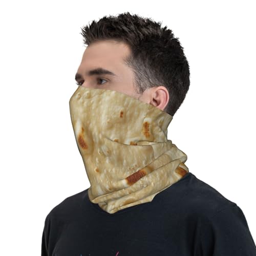 Taco Tortillas Pattern Neck Gaiter Face Mask Scarf Bandana Head Wrap Uv Protection Balaclava For Sports 7