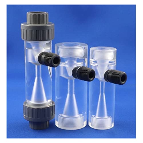 1pcs Transparent PMMA Acrylic Water Injector, Irrigation System Venturi Fertilizer Mixer, Organic Glass Ejector (Color : 1/2