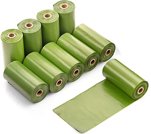 Bolsas Caca Perro 100% Biodegradable, Bolsas Excrementos Perro Compostables (BIO, Bolsa 23 x 32 cm, 20 Rollos, 300 Bolsas)