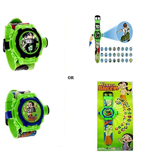 Image of Rock Star combo pack for kids Rechargeable Remote Control 360 degree plastic rolling stunt car with Music & Lights for children's age 3 to 12 years.Android Charger & 800 MAH Battery. 3 Hrs Running Time and 24 images digital projector watch