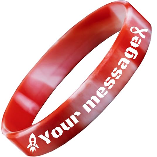 Aokizkdzsw Custom Silicone Wristbands - Personalized Customizable Rubber Bracelets - Customized for text/LOGO, Motivation, Events, Gifts, Support, Awareness