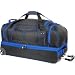 FUL Drop Bottom Rolling Duffle Bag 30" Black/blue