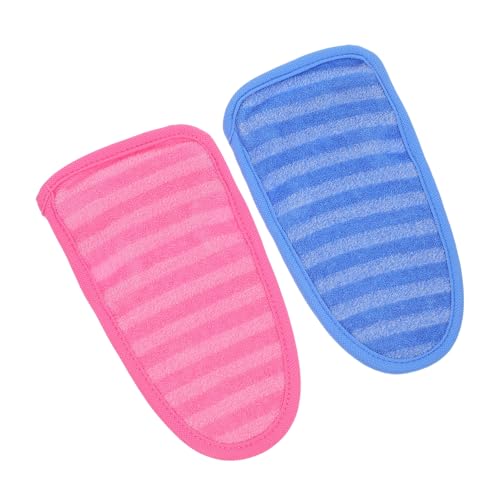UPKOCH 2 piezas Guantes Exfoliantes de Baño Coreanos Manoplas Dobles para Ducha con Doble Textura Seguro para Exfoliación Profunda y Limpieza Suave de Piel Muerta para Piel Sensible