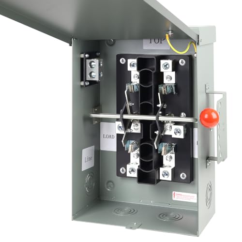 Image of 200 Amp Generator Transfer Switch Manual, 48000W General Duty Double Throw Switch, 120/240V, Stronger&Stability, Meeting NEMA 3R Standards for Outdoor and Indoor, Enlarged Enclosure for Easy Wiring