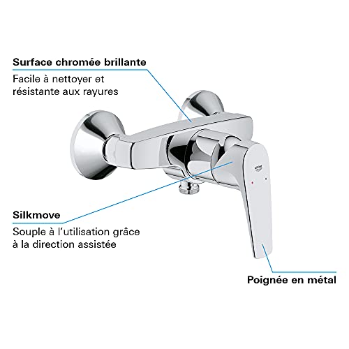 Mitigeur GROHE Douche Start Flow : installation facile et finition chrome durable - 4