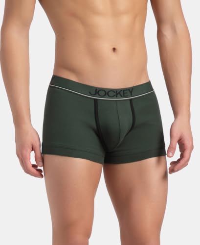 Image of Jockey 8015 Men Super Combed Cotton Solid Trunk (Pack of 2)