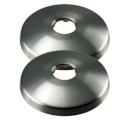 Westbrass R128-2-07 1/2" (5/8" Od) Sure Grip Low Pattern Flange For Copper Pipe (2-Pack), Satin Nickel #TOP30