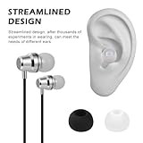 12 Pairs Silicone Earbud Tips, Earbuds Replacement Rubber Tips Earphone Buds, Earbud Noise Isolation Cover, 3 Sizes(S/M/L) Noise Isolation Comfort Rubber Ear Bud Tips for 4.5mm to 6mm Headphones - Image 3