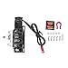Tgoon RC Car Automatic Winch, 33mm Base Width Metal Material 5 11V Operating Voltage 1/10 RC Car Automatic Winch 32mm Height Cool Appearance for 1/10 RC Car(Black)