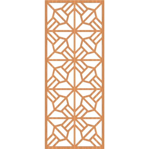 Image of Auburn Decorative Pierced Fretwork Wood Wall Panels, 19 3 /8 inchW x 49 3 /8 inchH x 1 /4 inchT, Cherry