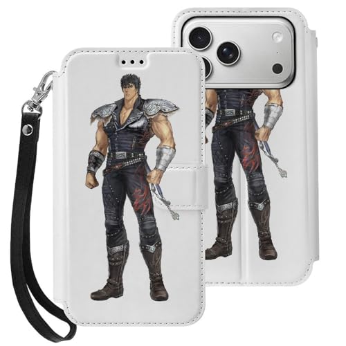 iPhone17 Pro用ケース 手帳型 北斗の拳 アイフォン17 Pro用ケース 財布型 スマホケース PUレザー おしゃれ カード収納 スタンド機能 携帯カバー 耐衝撃 2025年新型