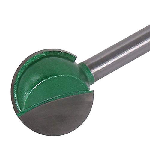 Mesee 4 Pieces Ball End Groove Router Bits, 6Mm Shank Carbide Tipped Core Box Round Nose Grooving Router Bit Set Woodworking Milling Carving Cutter Tool #TOP3