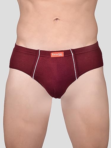 Image of Frenchie VIP Plus Colour 100% Cotton Brief with Inner Elastic Waistband Briefs Combo for Mens Assorted