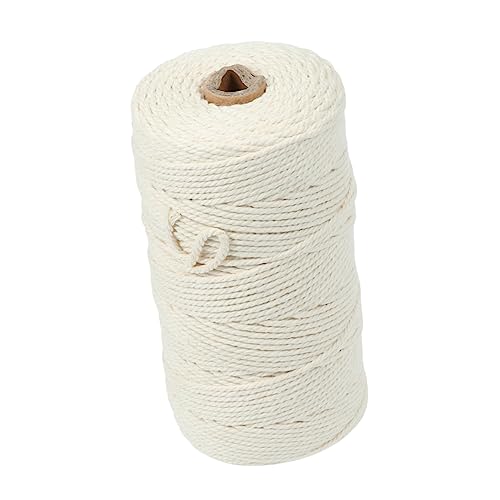 Operitacx 200m Natural Cotton Twine Rope Strong String for Arts Crafts Packing Quilting and Dressmaking Twine Cord for DIY Projects