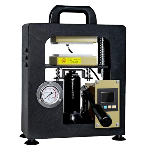 Pressa di calore per sollevatore idraulico da 7 tonnellate: con una potente capacità ad alta pressione di 7 tonnellate, questa macchina può spremere in modo efficiente vari materiali. La sua potenza di 600 W consente un rapido riscaldamento delle due piastre riscaldanti in soli 3-5 minuti, garantisce un calore uniforme durante tutto il processo e garantisce un'esperienza di riscaldamento affidabile.