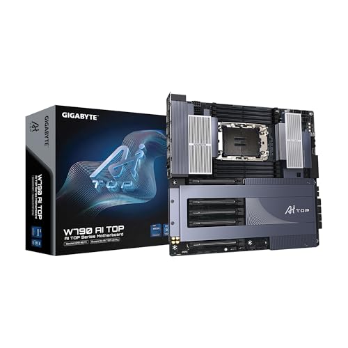 Image of GIGABYTE W790 AI TOP Intel Xeon W Processor Motherboard (LGA4677), E-ATX, DDR5, 6X M.2, PCIe 5.0, Thunderbolt 4, WIFI7, 10GbE LAN, EZ-Latch