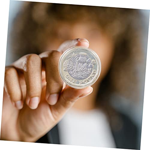 100pcs Protectores de Monedas Plásticos Transparentes miniatura 6